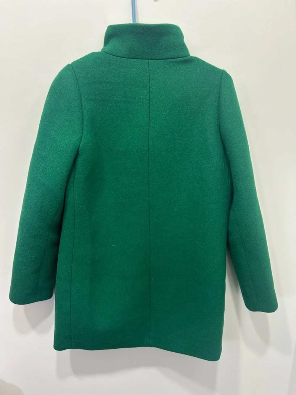 J Crew City Coat Wool Blend Full Zip Jacket Womens Size 2 Classic Preppy Jacket - Picture 8 of 10
